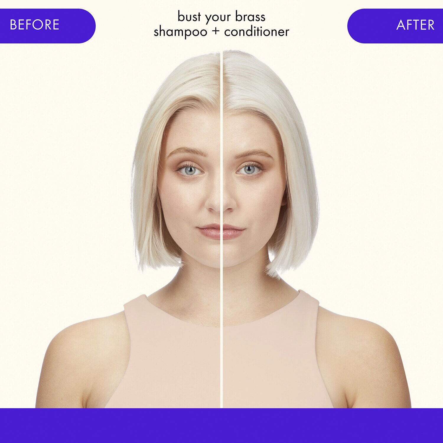 Bust Your Brass Cool Blond - Shampoo mod gule toner