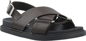 BIAOSLO Cross Sandal Faux Leather
