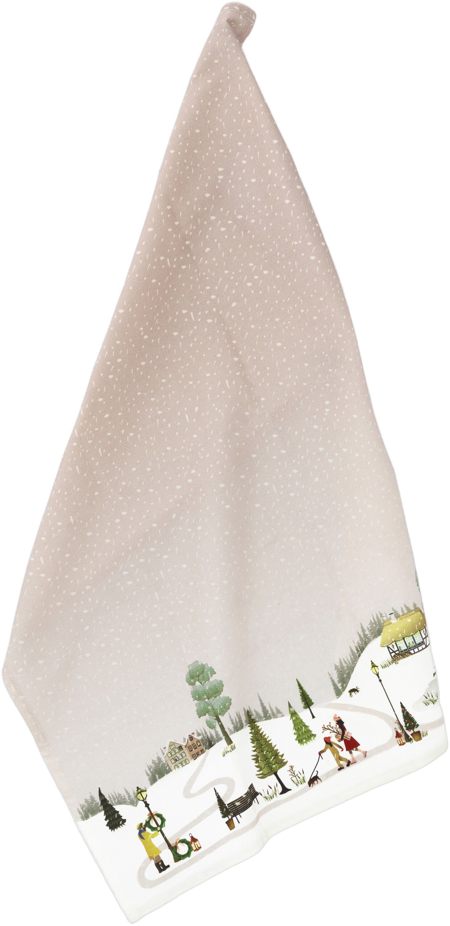 Viskestykke Vinter 70 x 50 cm Woodrose