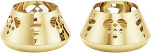 CC 2025 TEA LIGHT 2PCS 18KT GOLD PLATED SS