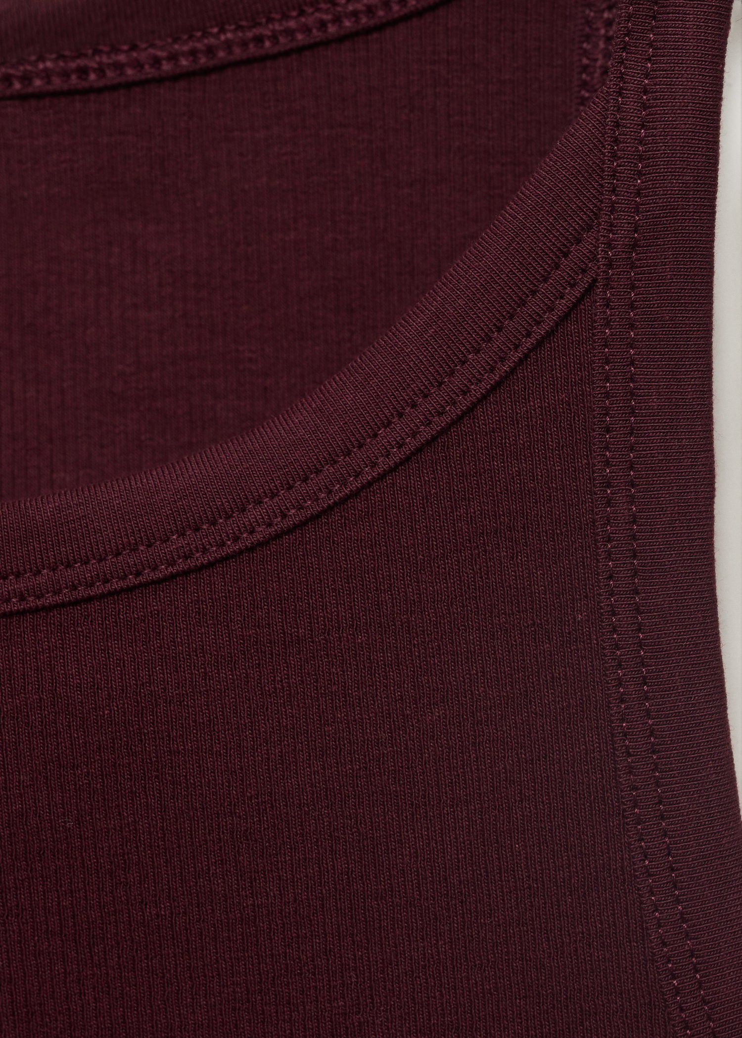 Ribbed cotton-blend top