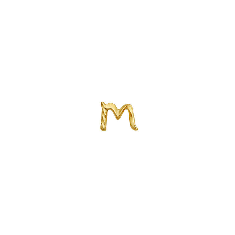 M Alphabet Single Earring