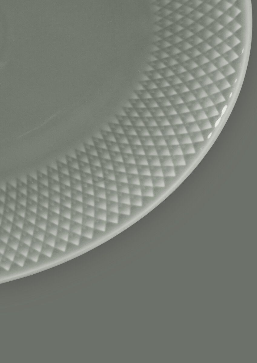 Rhombe Earth Ovalt serveringsfad 28.5x21. 5 cm moss