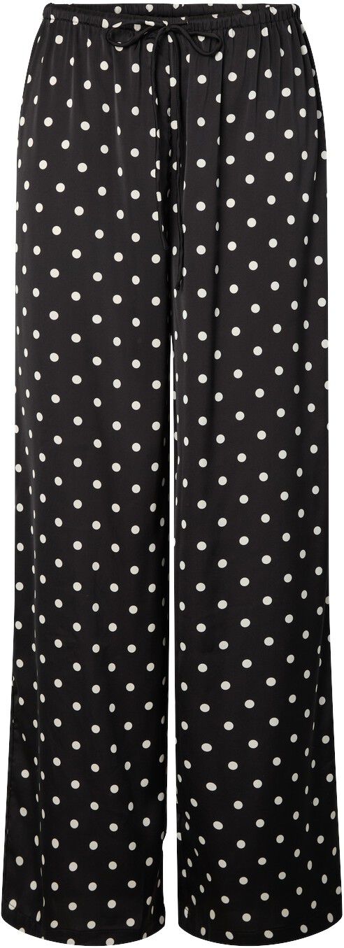 PCJYTTA MW STRAIGHT SATIN PANTS WVN