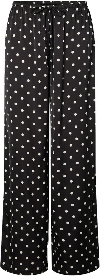 PCJYTTA MW STRAIGHT SATIN PANTS WVN