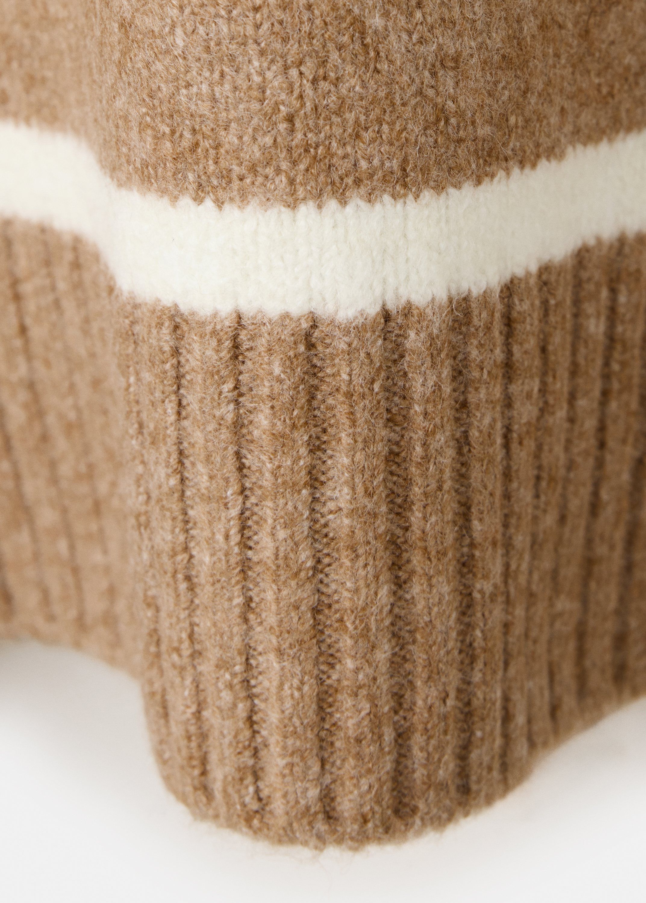 Round-neck striped sweater