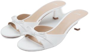 Bow heel sandals