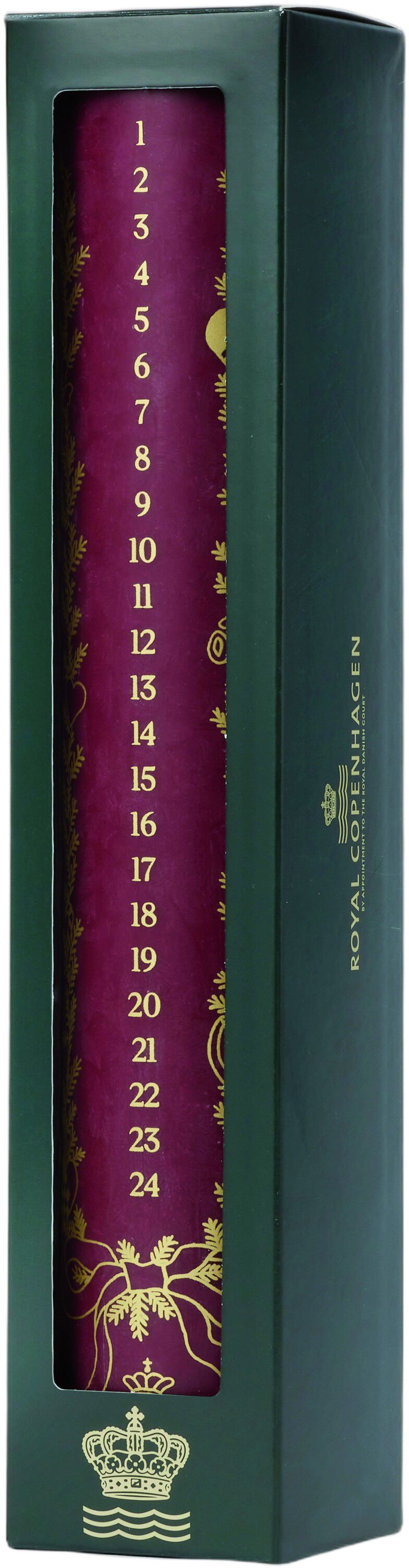 Stjerne Riflet kalenderlys r&oslash;d