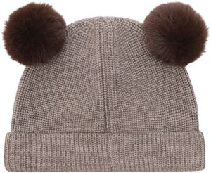 Beanie Wool Knit Pompoms