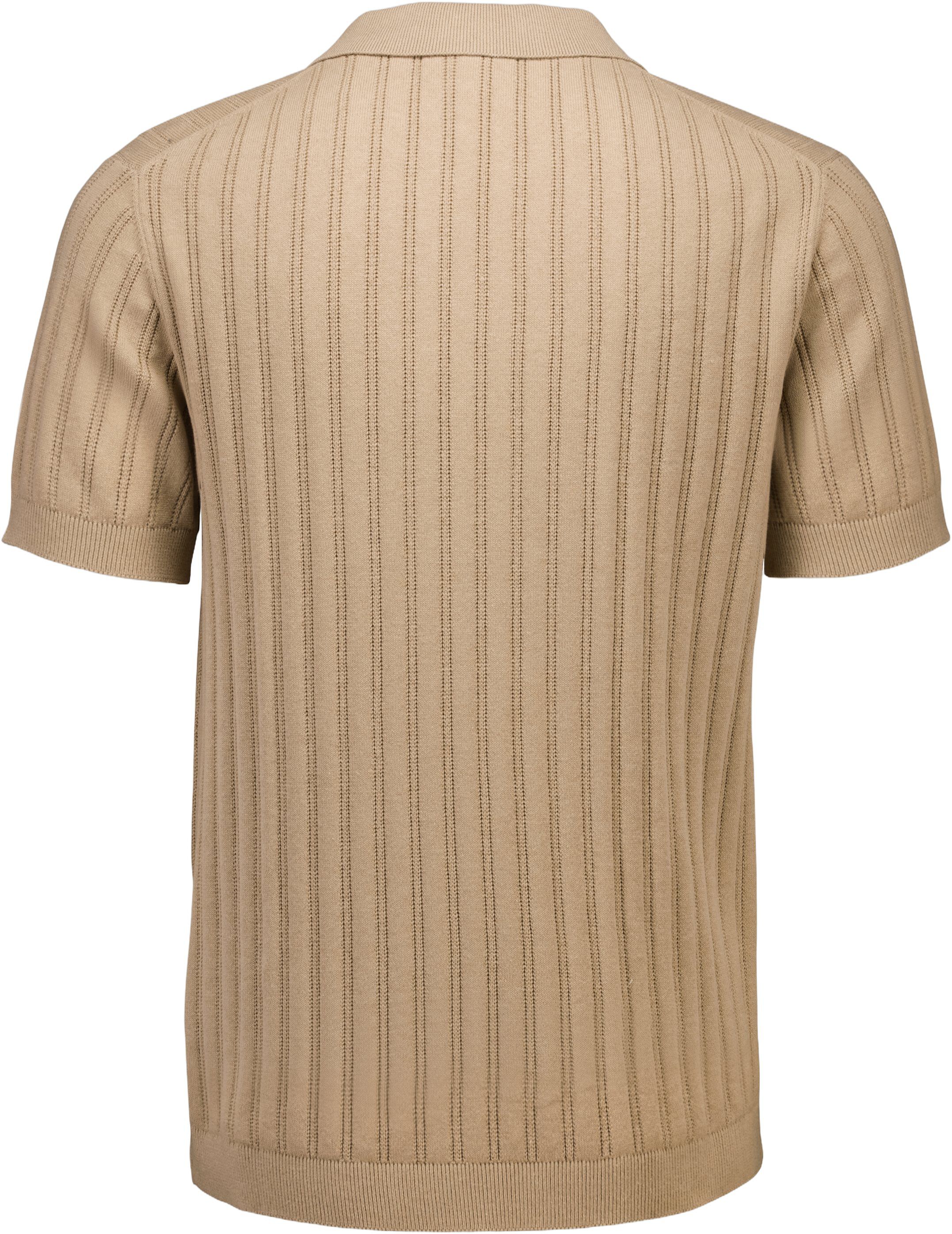 Knitted S/S v-neck polo