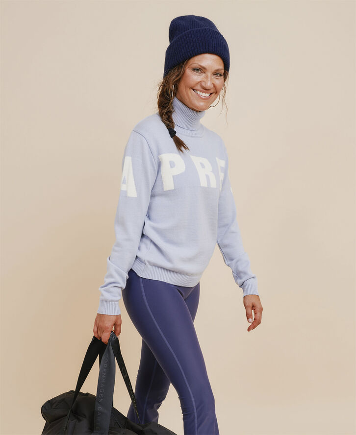 Alpine Turtleneck Knit Sweater - Nero