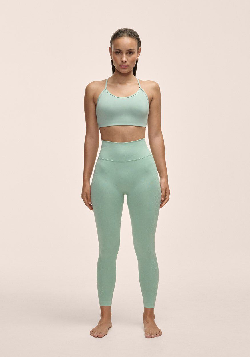 Scallop High Waist Seamless Tights