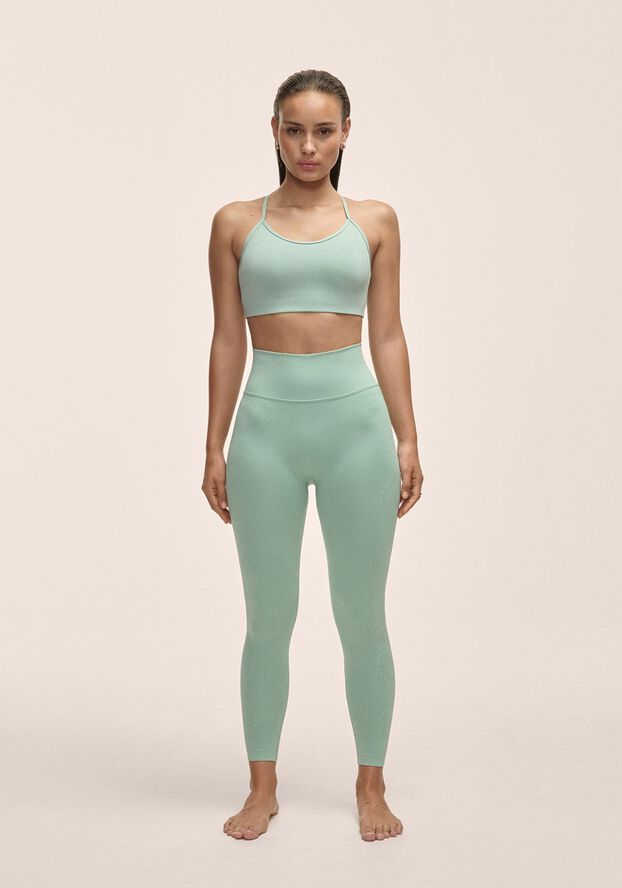 Scallop High Waist Seamless Tights