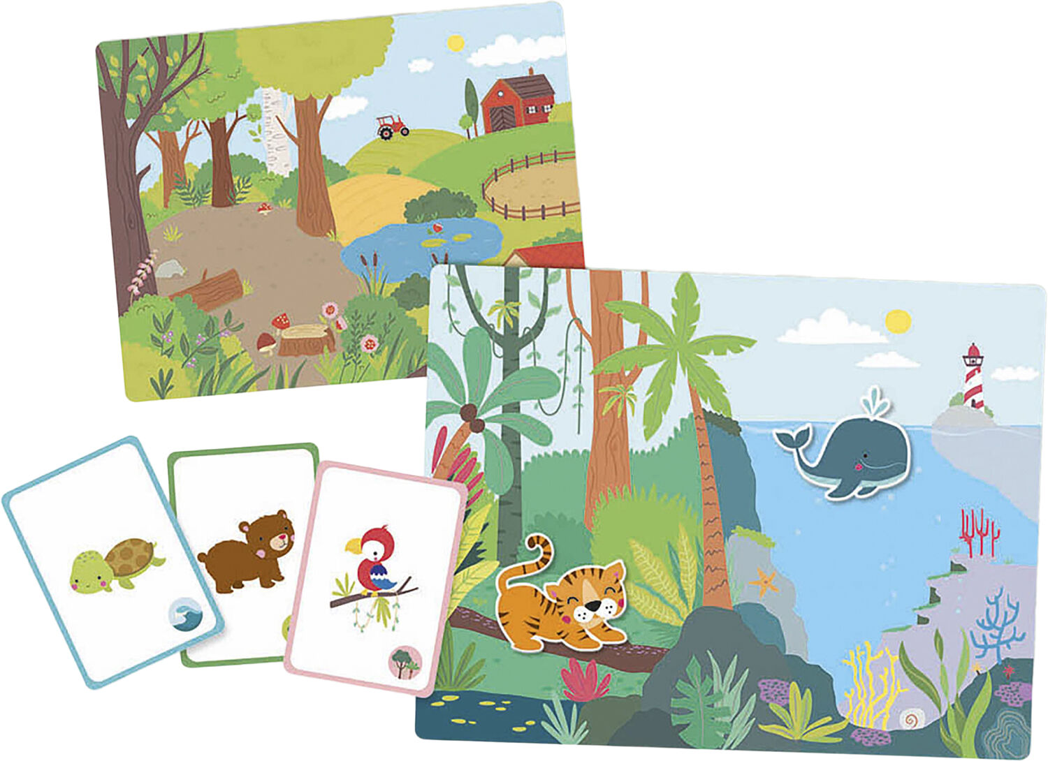 Auzou - Magnetisk leges&aelig;t - Dyreunger