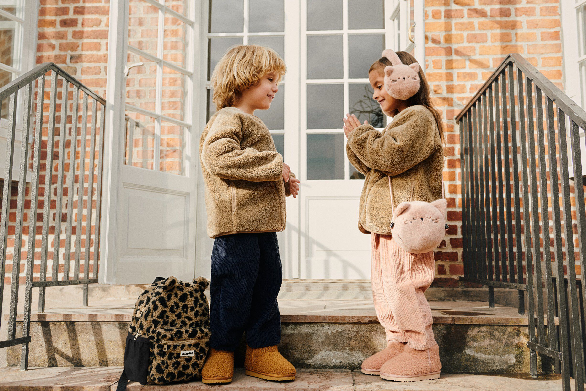 Timothy Plush Cat Ear Warmers Pale