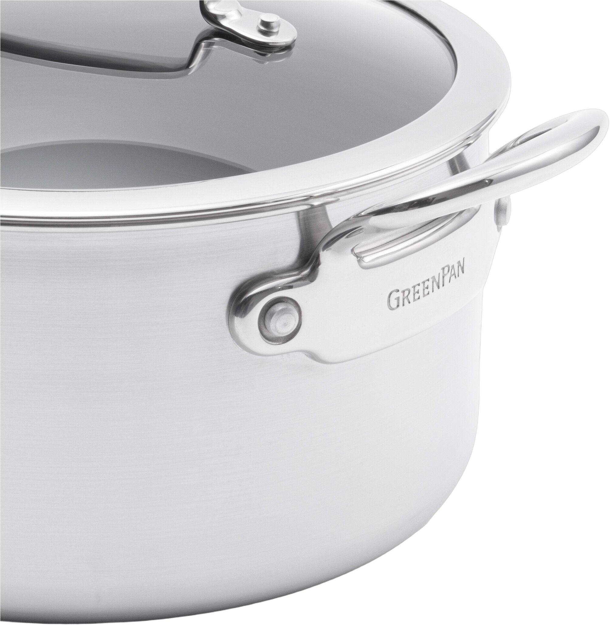 GreenPan Premiere 5PLY SS Casserole 20cm/3,1L