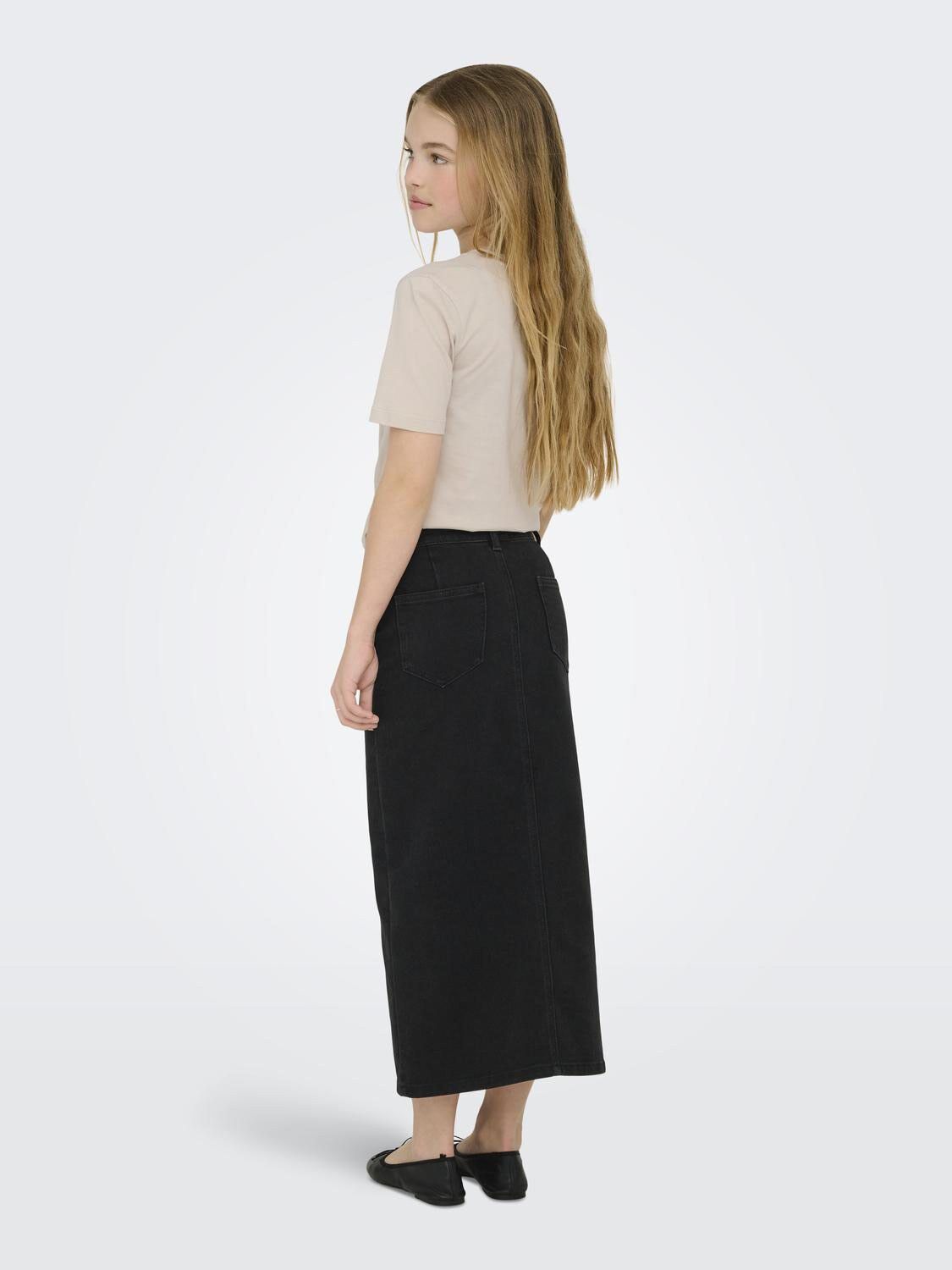 KOGSIRI FRONT SLIT SKIRT WB DNM GU