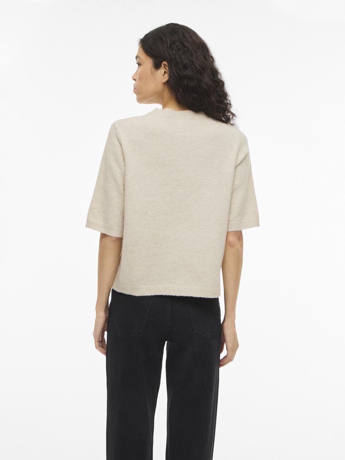 VILIGA 2/4 O-NECK KNIT CARDIGAN - N
