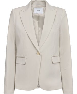 Fitted suit blazer