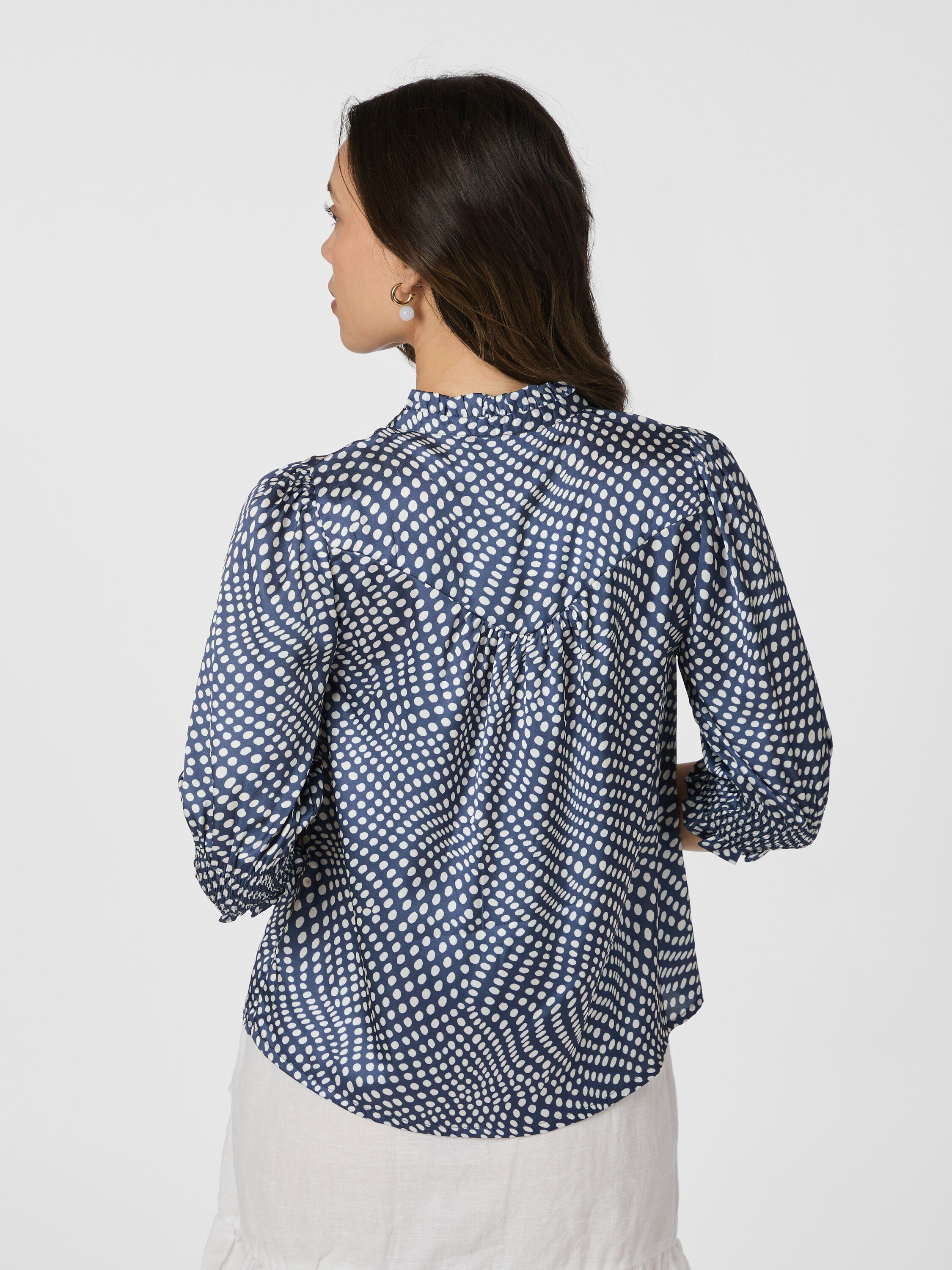 Diana Vibrant Dot Blouse