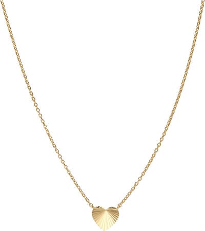 Reflection Heart necklace, gold-plated sterling silver