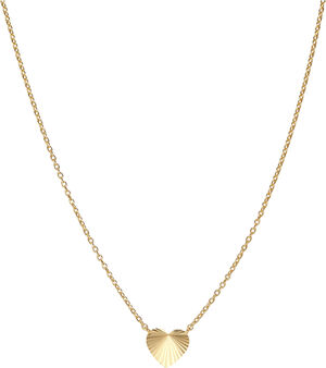 Reflection Heart necklace, gold-plated sterling silver