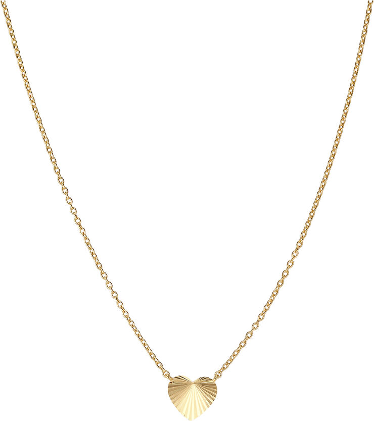Reflection Heart necklace, gold-plated sterling silver