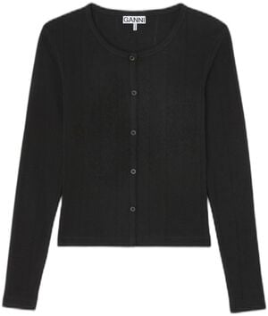 Compact pointelle rib jersey LS But