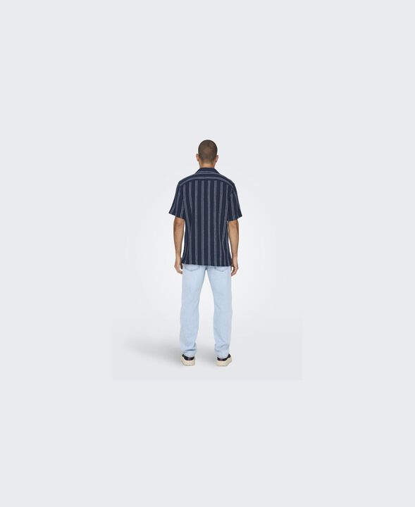 ONSTREV LIFE REG STRIPE SS SHIRT NO