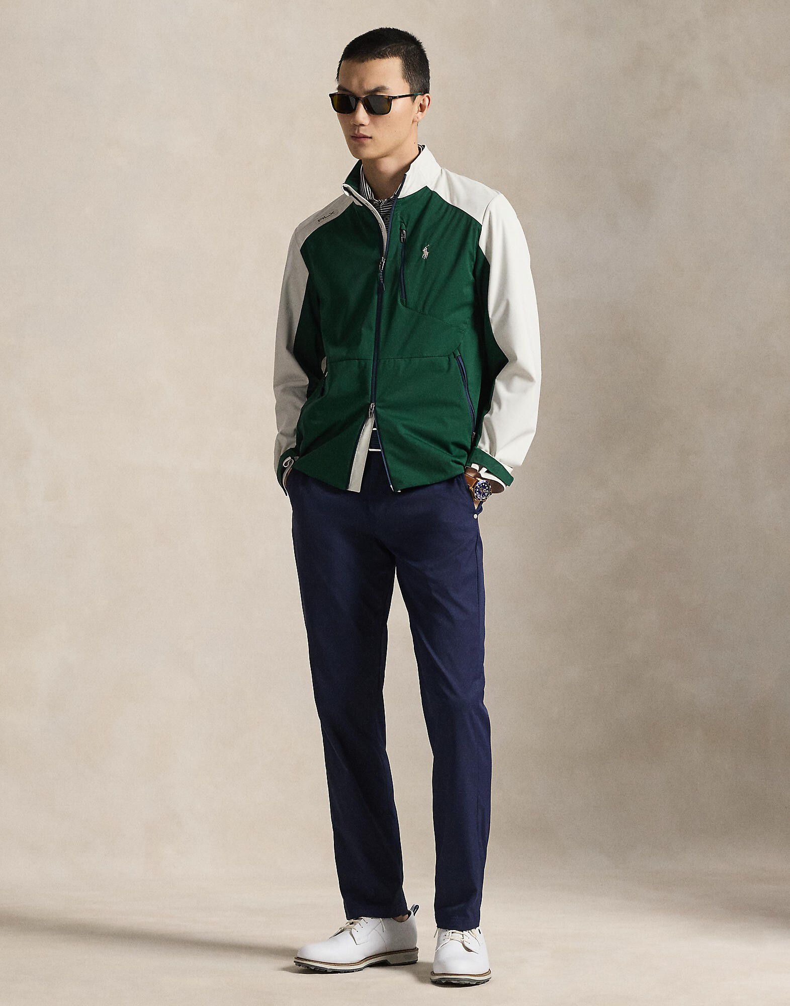 Color-Blocked Packable Jacket