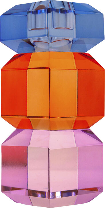 Krystal stage, violet/rav/kobolt, 15x6x6 cm
