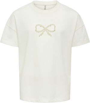 KOGKATE LIFE SS O-NECK PEARL TOP JR