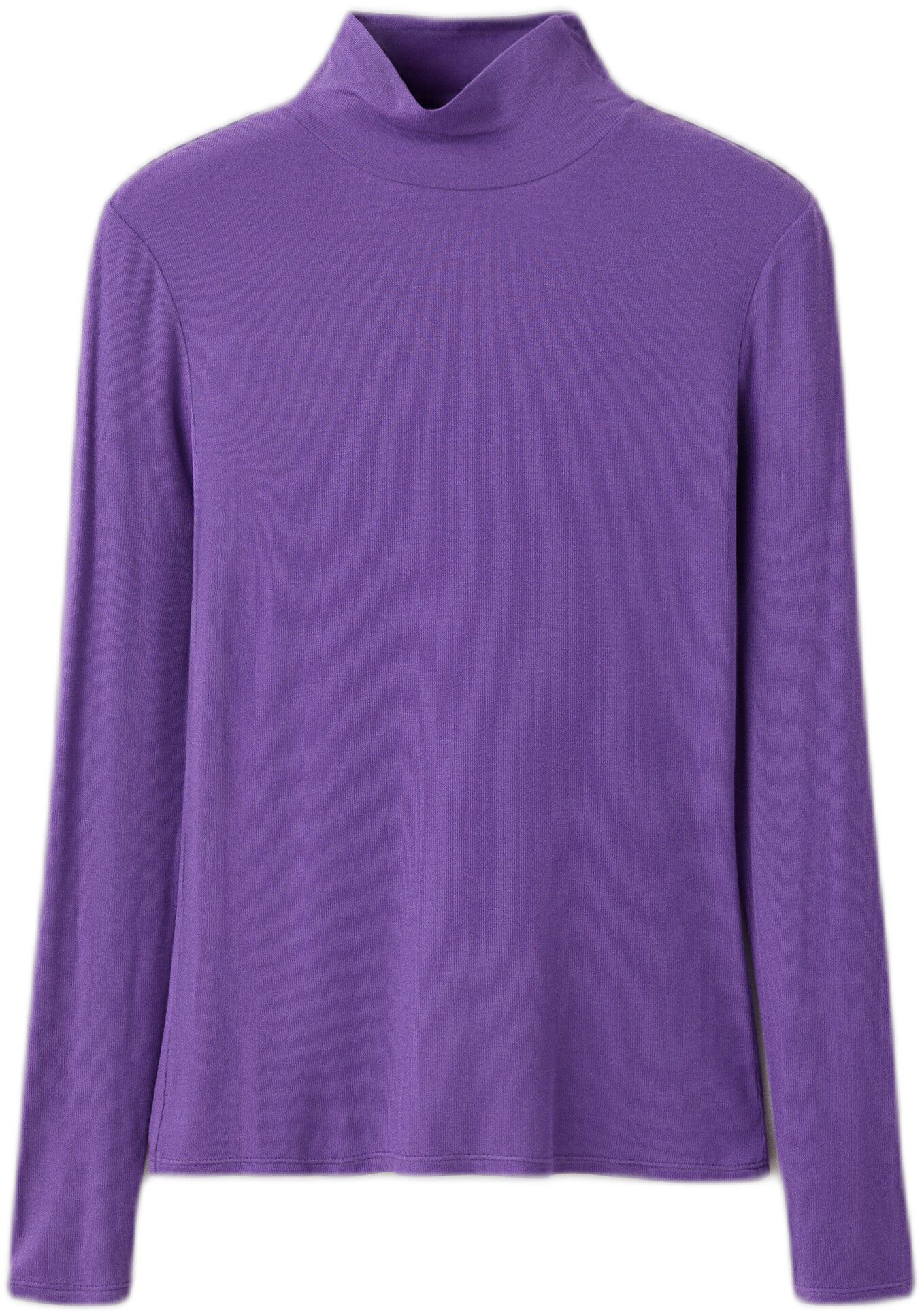 Ribbed high neck t-shirt