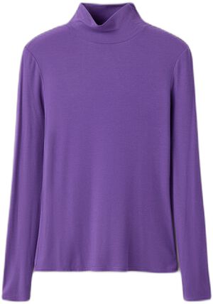 Ribbed high neck t-shirt