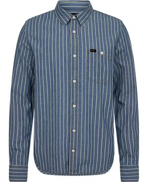 LEESURE_SHIRT INDIGO_DOBBY