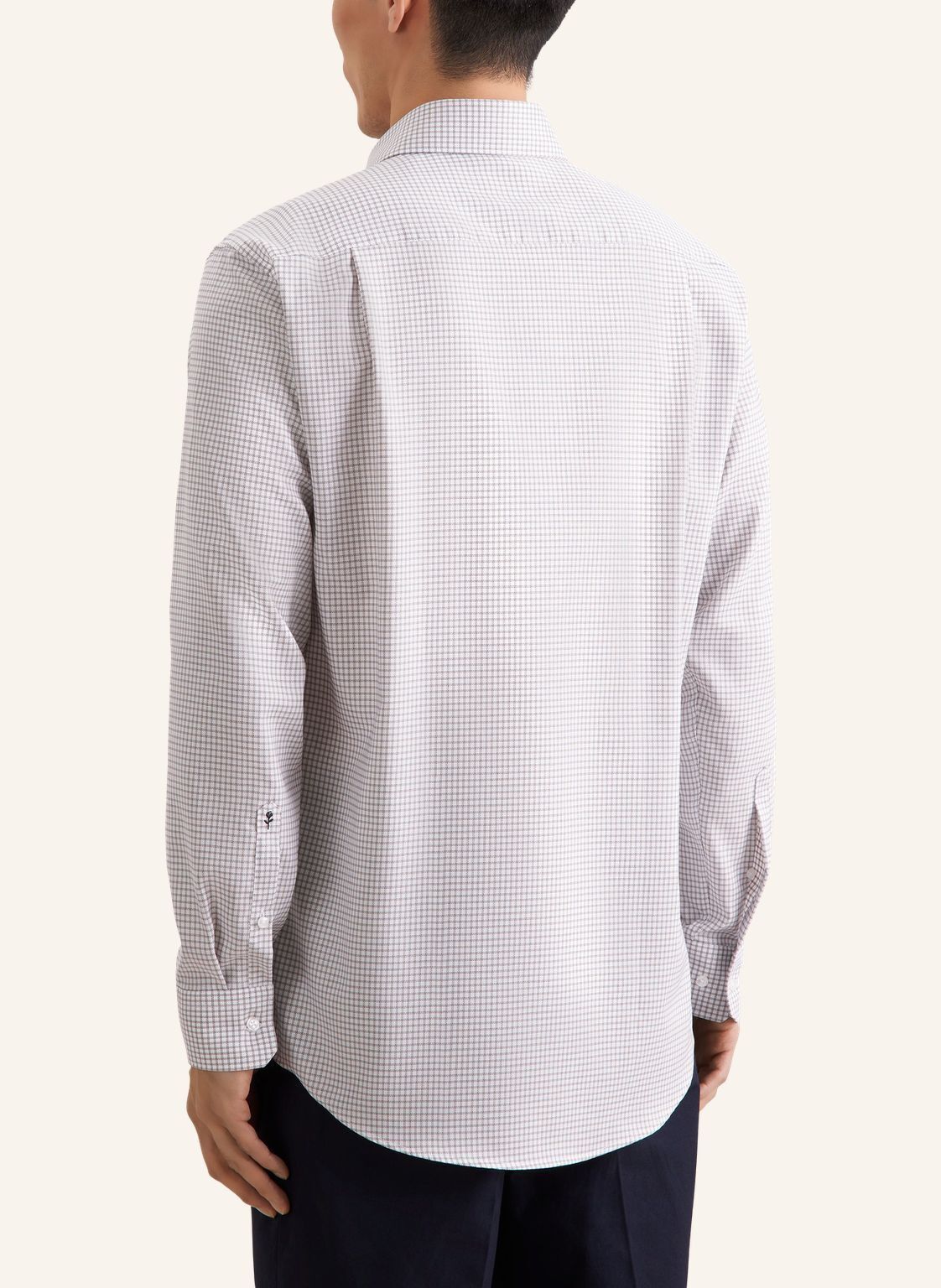 Business shirt Regular 1/1 Covered-Button-Down-Collar Check