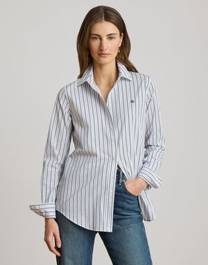 Classic Fit Striped Broadcloth Shirt