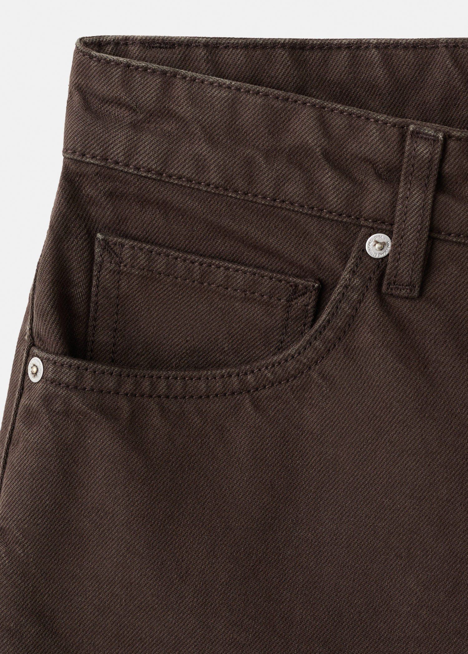 Straight-cut bermuda shorts with fr