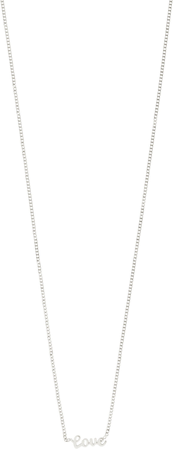 LOVE recycled necklace silver-plated