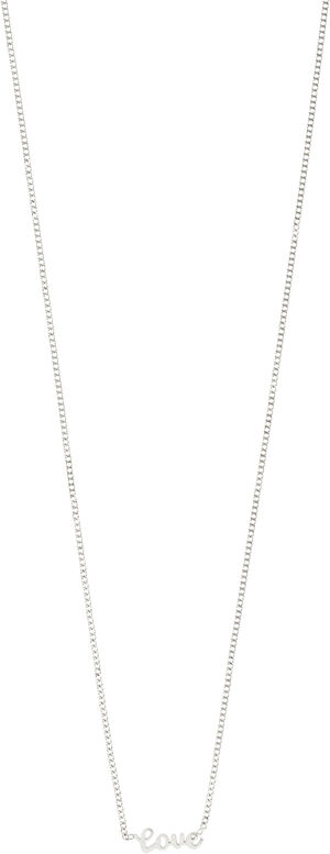 LOVE recycled necklace silver-plated