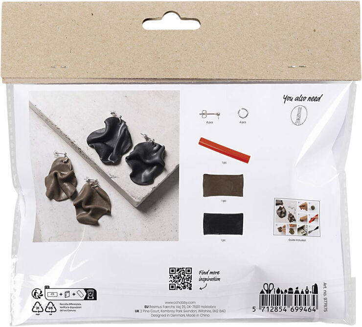 Mini DIY Kit Smykker, Foldede øreringe