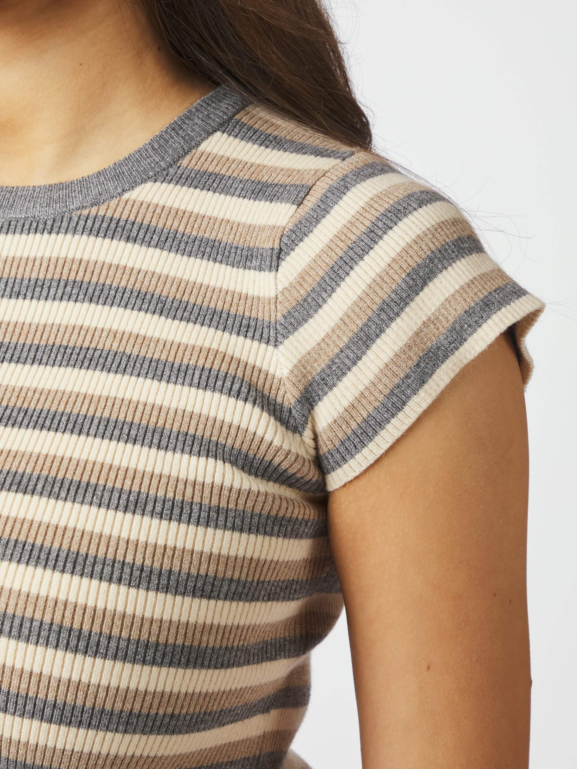 Tirra Simple Stripe Knit Top