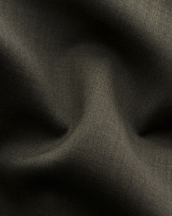 Slim Fit Dark Green Solid Merino Wool Shirt