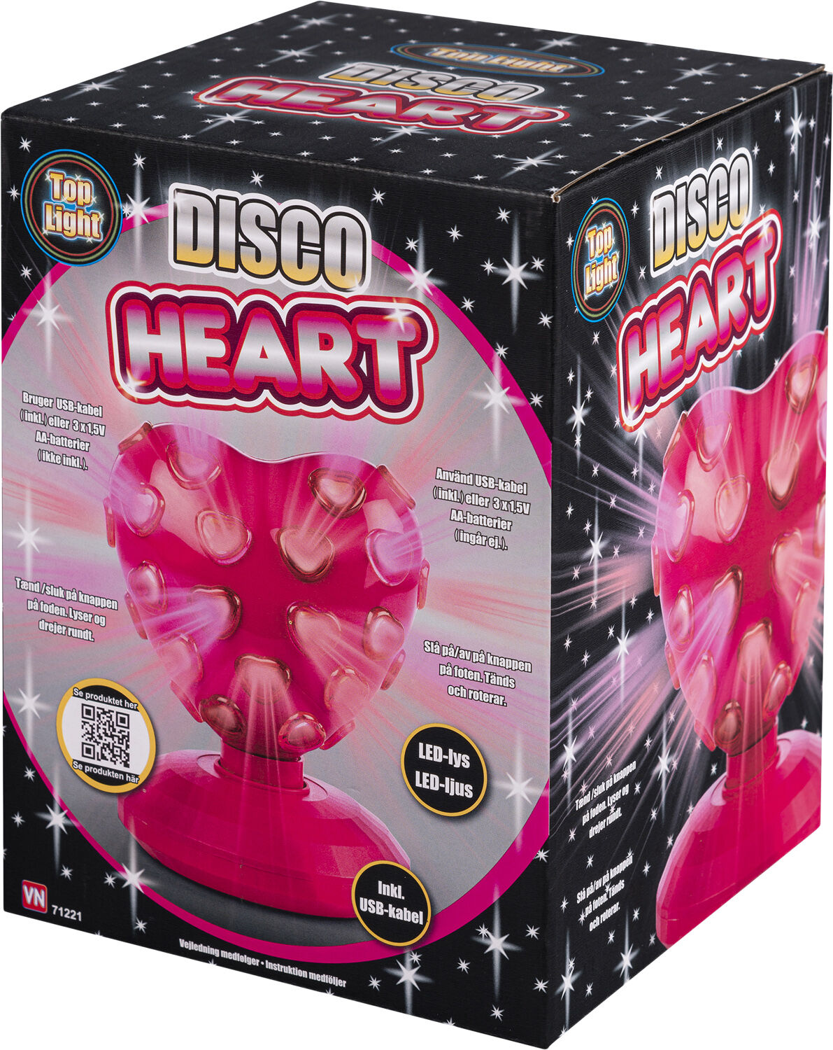 HJERTE DISCOKUGLEmLYS 20c