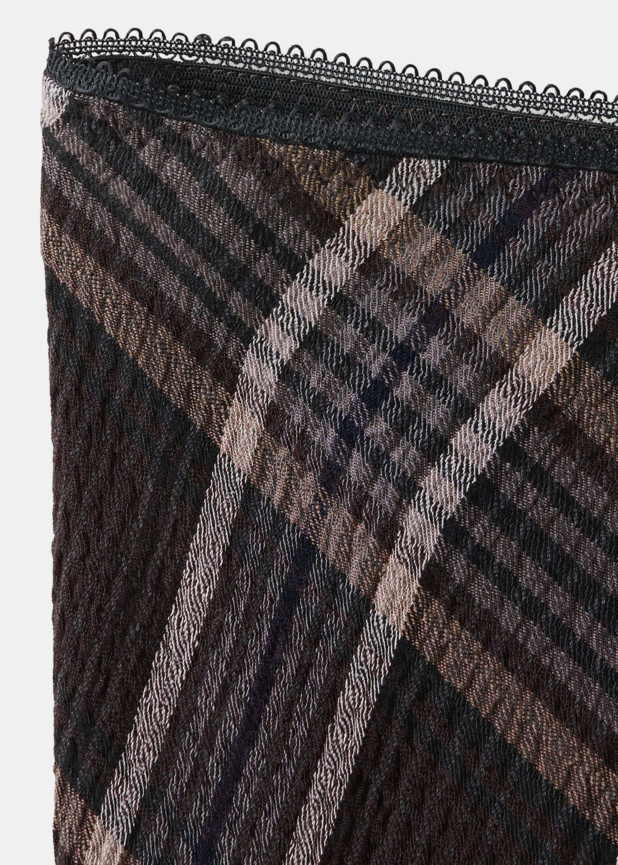 Checked midi skirt