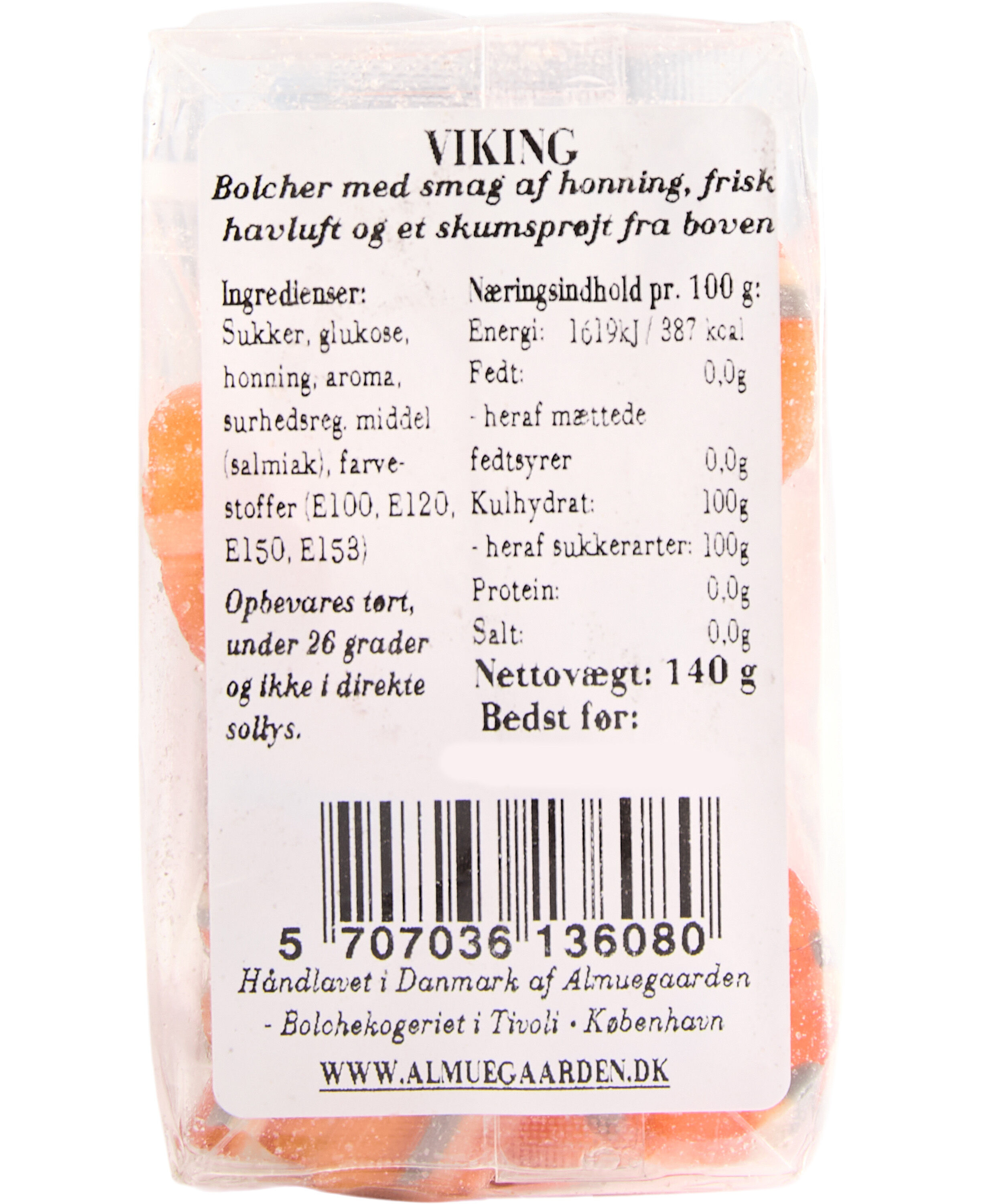 Vikinge bolcher med smag af honning & mentol