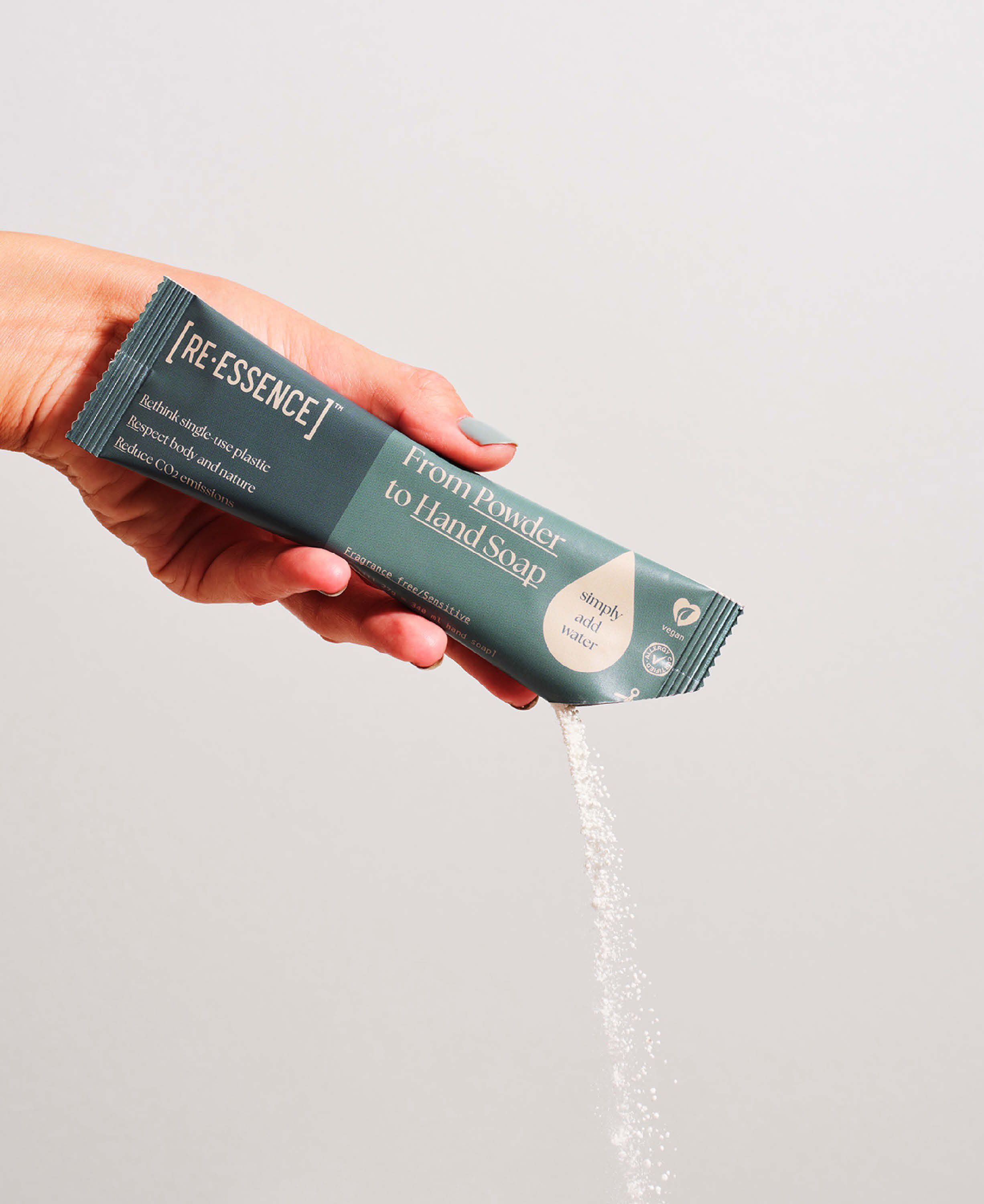 H&aring;nds&aelig;be - Glasdispenser + 2 Refills (Parfume fri/Sensitiv)