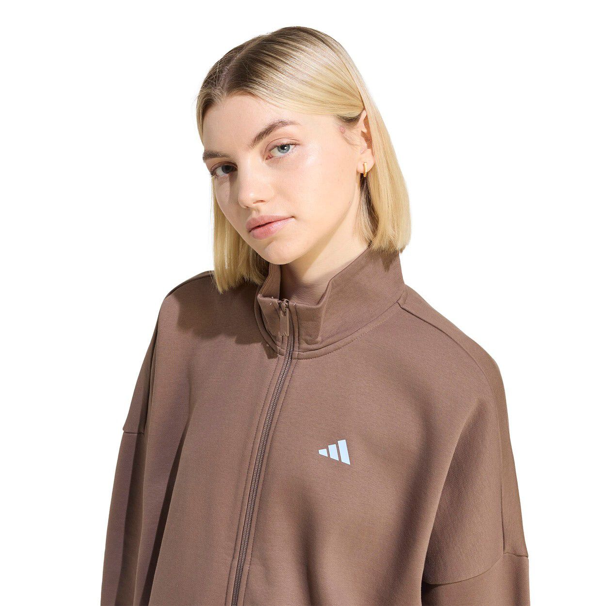 3 Stripes Studio Full Zip Sweatshirt