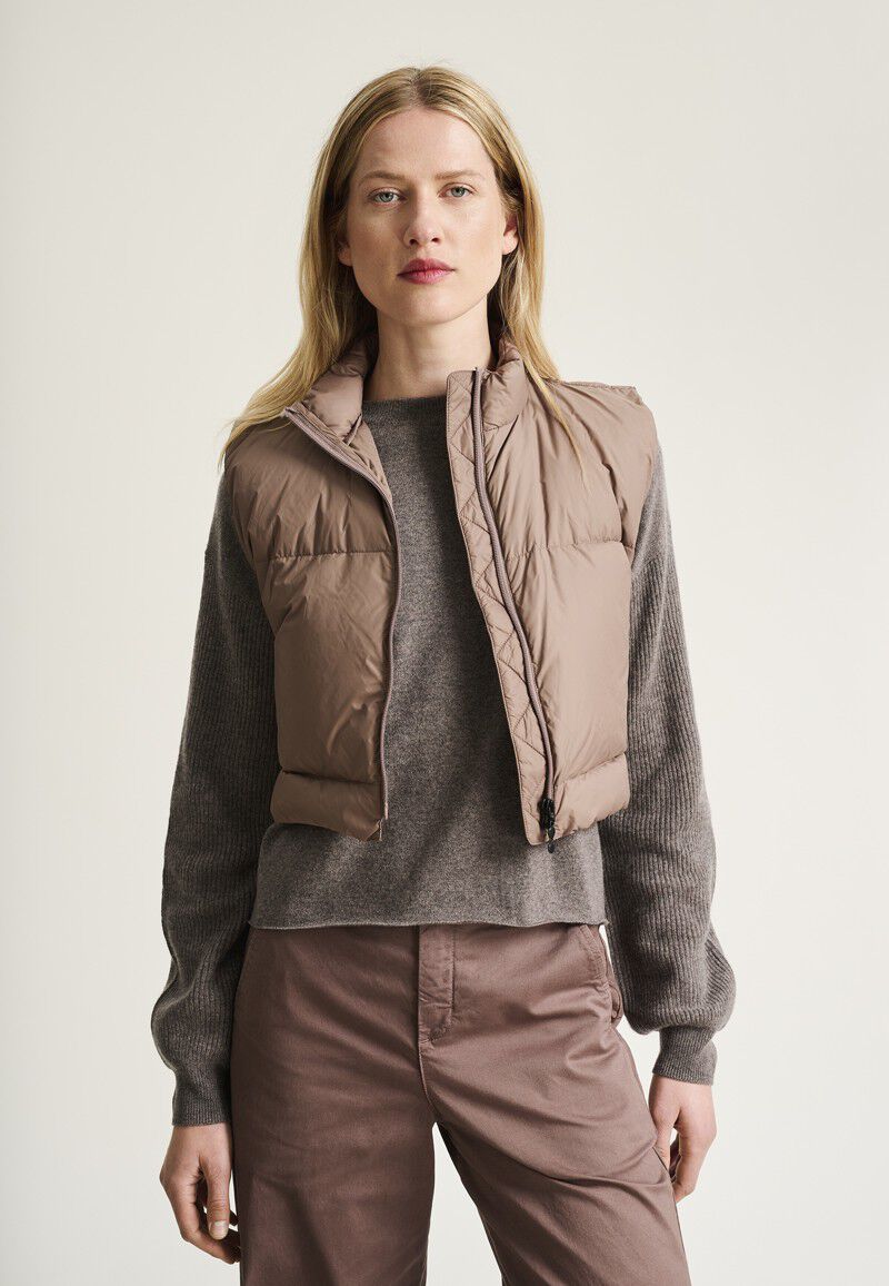 Feather down kort vest