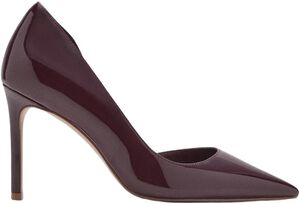 Asymmetrical patent leather court s